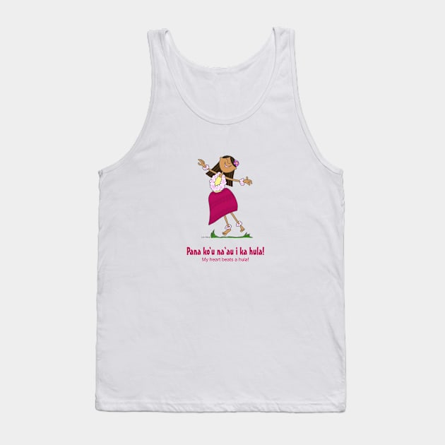 My heart beats a hula beat Tank Top by LivHana